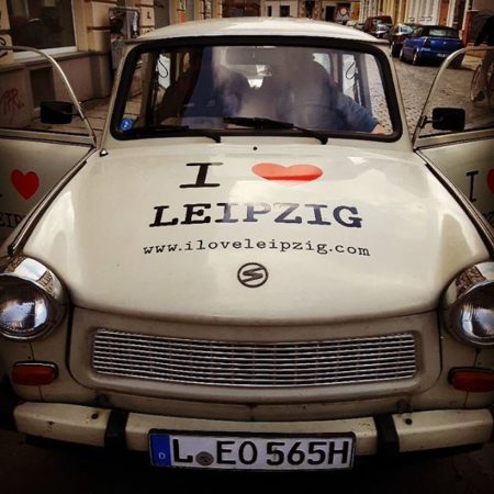 What I did today: learnt to drive a Trabant!